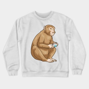 Monkey Gamer Controller Crewneck Sweatshirt